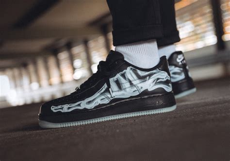 nike air force skeleton weiß|air force 1 black skeleton.